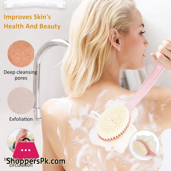 Bath Brush- Shower Brush -Improves Skins Health And Beauty - Loofah Bath Sponge Multicolor