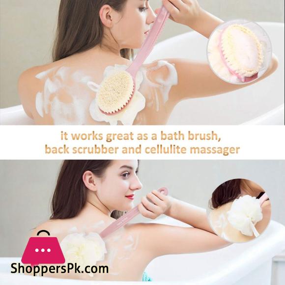Bath Brush- Shower Brush -Improves Skins Health And Beauty - Loofah Bath Sponge Multicolor