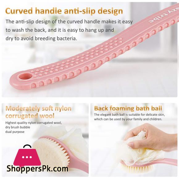 Bath Brush- Shower Brush -Improves Skins Health And Beauty - Loofah Bath Sponge Multicolor