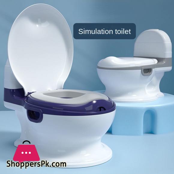 Childrens Potty PU Cushion 6 Months To 8 Years Simulated Toilet Portable Toddler Potty Kids Travel Training Simulation Toilet