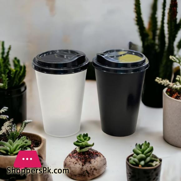 Plain Plastic Coffee Cups 500ml pack of 100