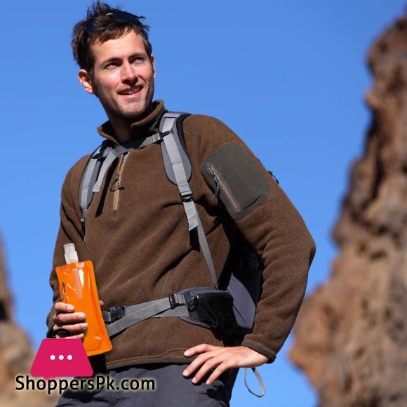 Collapsible Water Bottle Reusable Bottle with Hiking Travel 6 Colors pack of 2