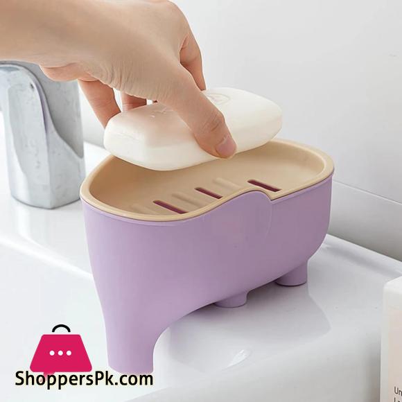 Elephant Soap Box Drain Rack Bathroom Accessory Bathroom Decor Childrens Soap Dish