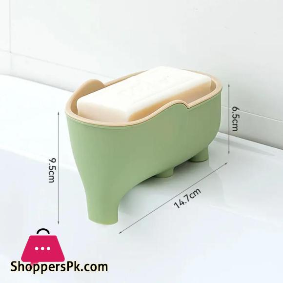 Elephant Soap Box Drain Rack Bathroom Accessory Bathroom Decor Childrens Soap Dish