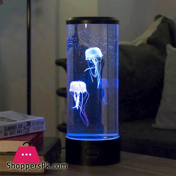 Jellyfish Lamp Aquarium Lampka LED USB Table Night Light