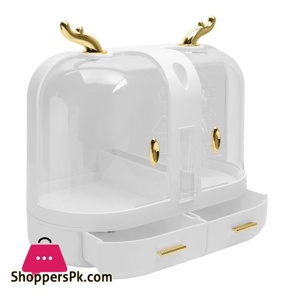 Matrix Elegant Makeup Organizer With Led Mirror & Drawers, Large Capacity Makeup Organizer
