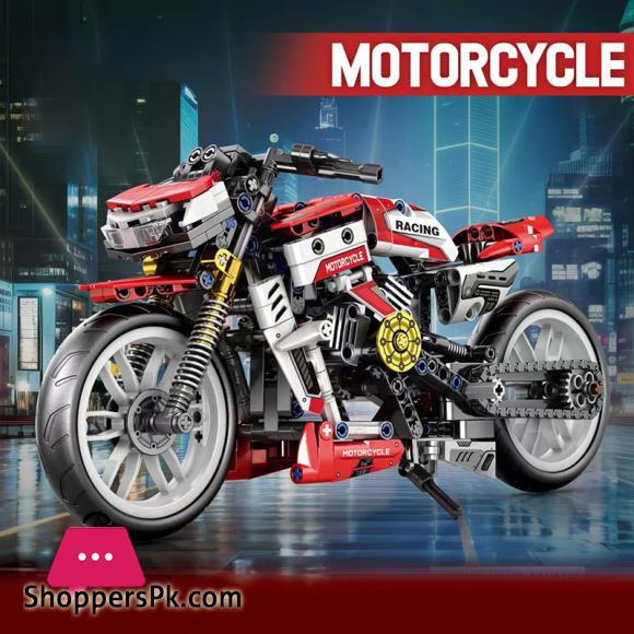 Motorcycle Building Block Toy for Children Assembly Model Ducati Kawasaki Supercar Cross-country