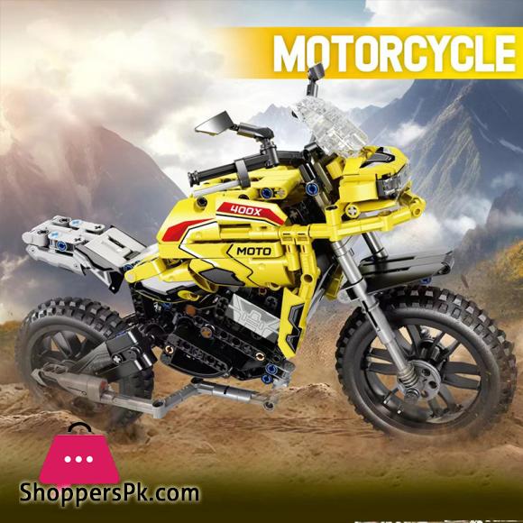 Motorcycle Building Block Toy for Children Assembly Model Ducati Kawasaki Supercar Cross-country