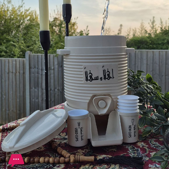 Mini Zamzam Cooler Dispenser 2L 5L & 10L Beige n Gray Haramain Inspired