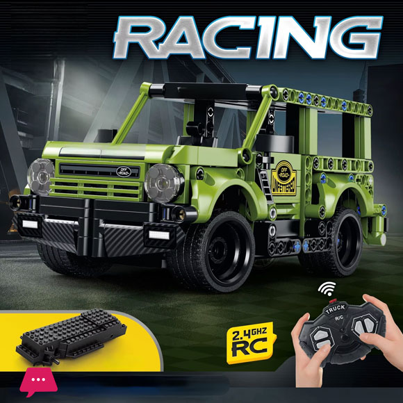 Remote Control Sports Car Racing Car Childrens Puzzle Small Particles Assembled Boy Toy Building Block Sets