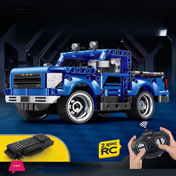 Remote Control Sports Car Racing Car Childrens Puzzle Small Particles Assembled Boy Toy Building Block Sets