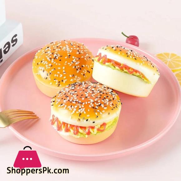 1 Piece Burger Shape Fridge Magnet, Cute Magnets, Fake Burger Refrigerator Decoration Bakery Dessert Photo Magnet