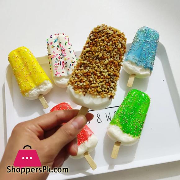 1 Piece Squishy Fridge Magnets, Cute Magnets, Fake Donuts Refrigerator Decoration Bakery Dessert Photo Magnet, Realistic Artificial Ice-Cream Fridge Magnet
