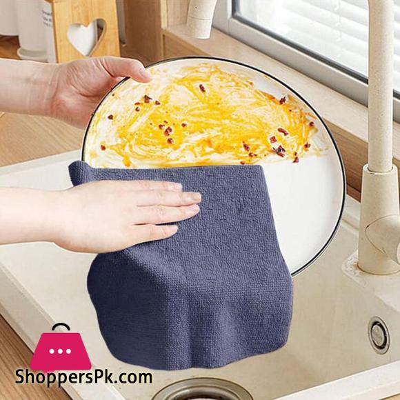 20PCS-Box Colorful Home Cleaning Kitchen Dish Cloth Napkins Tableware Absorbent Microfiber Towel Non-stick Oil Dish Rags Dishcloth Kitchen Home