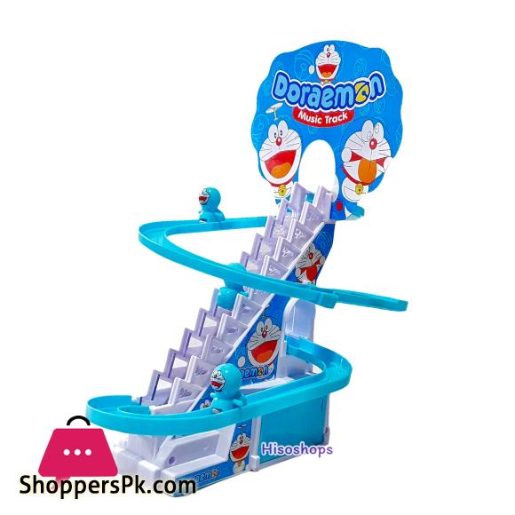3 Little Doraemon Stair Climbing And Sliding Toy for Kids Lights & Music