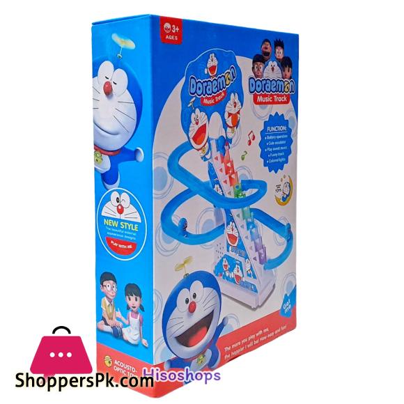 3 Little Doraemon Stair Climbing And Sliding Toy for Kids Lights & Music
