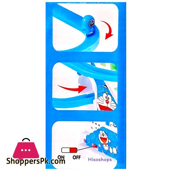 3 Little Doraemon Stair Climbing And Sliding Toy for Kids Lights & Music