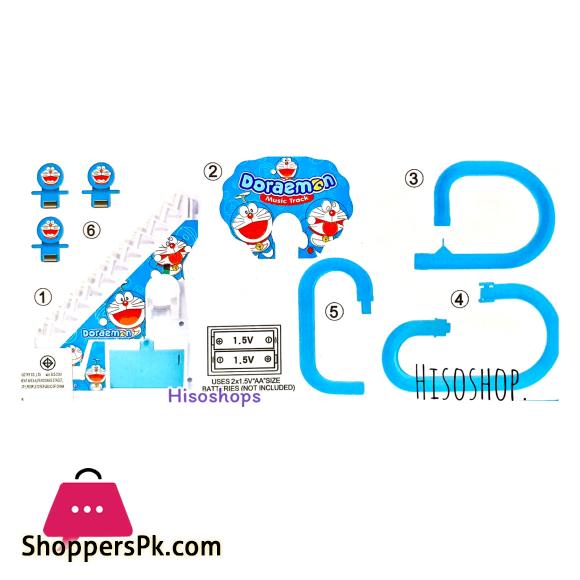 3 Little Doraemon Stair Climbing And Sliding Toy for Kids Lights & Music