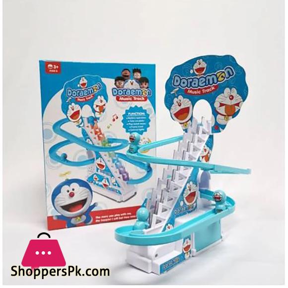3 Little Doraemon Stair Climbing And Sliding Toy for Kids Lights & Music