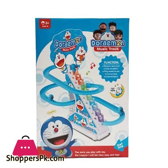 3 Little Doraemon Stair Climbing And Sliding Toy for Kids Lights & Music