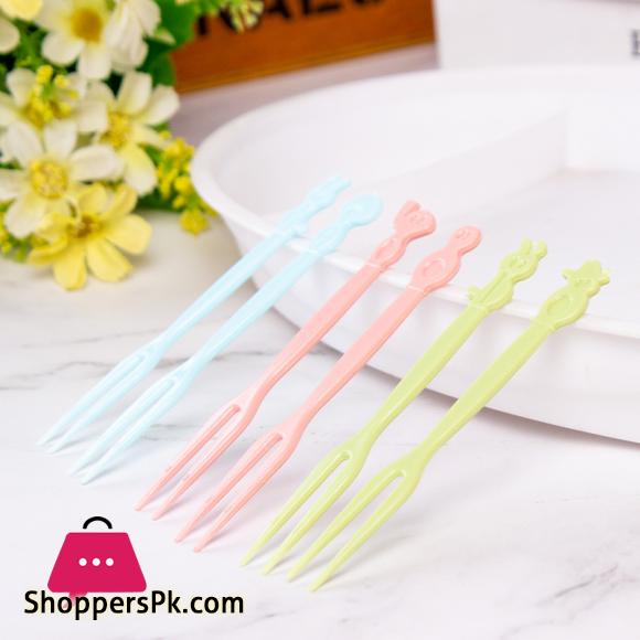 50 Pcs Plastic Dim Sum Fruit Fork