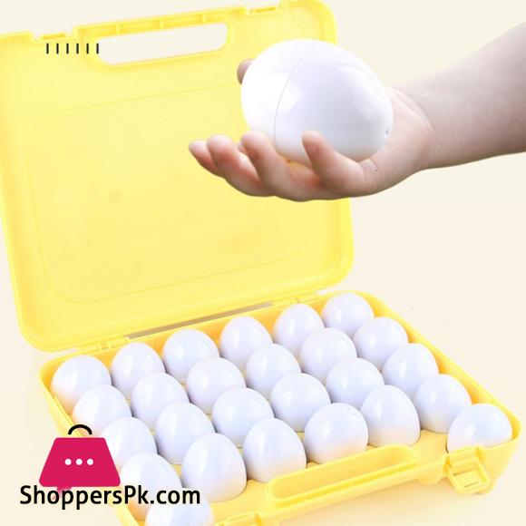 A to Z Alphabet Letter Matching Eggs Color & Shape Briefcase 26 Pieces