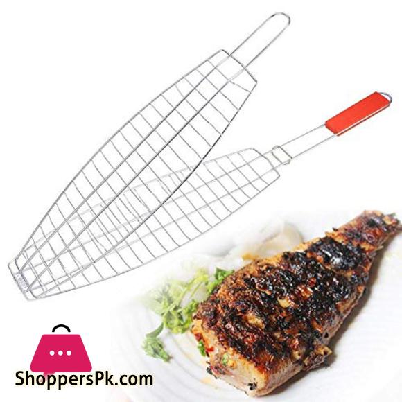 BBQ Fish Grill - Silver 65cm