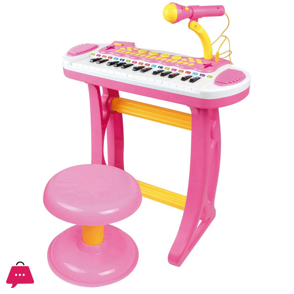 Childrens Electronic Keyboard Multi-Function with Microphone 31 Key Piano Can be Play