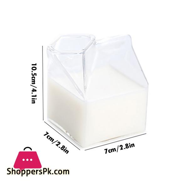 Cocktail Glasses Martini Glasses Creative Milk Box Shape Glasses for Cocktail
