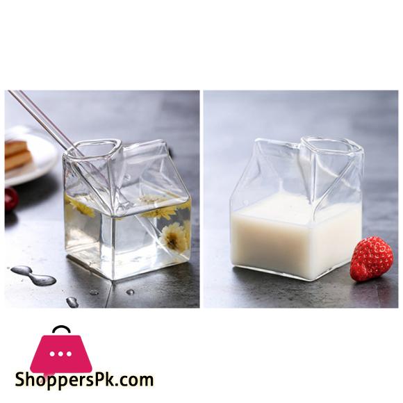 Cocktail Glasses Martini Glasses Creative Milk Box Shape Glasses for Cocktail