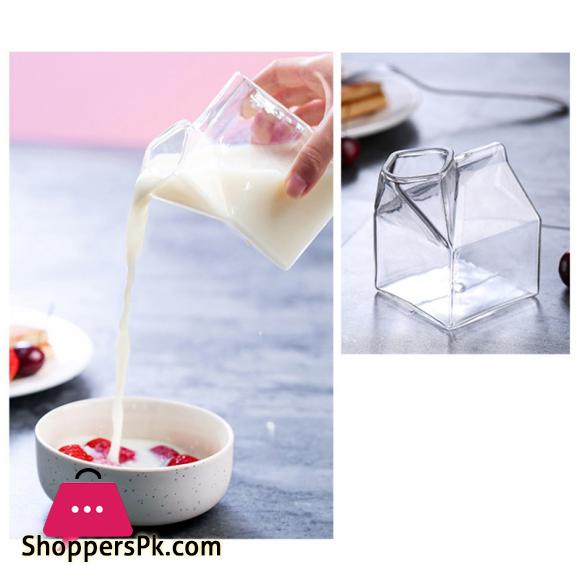 Cocktail Glasses Martini Glasses Creative Milk Box Shape Glasses for Cocktail