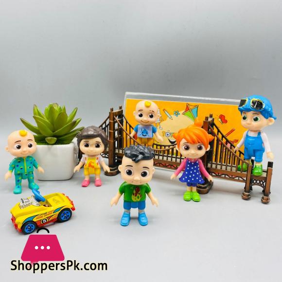 CooComelon Character Friends & Family, 6 Figure Pack - Toys for Babies and Toddlers - 6 Inch