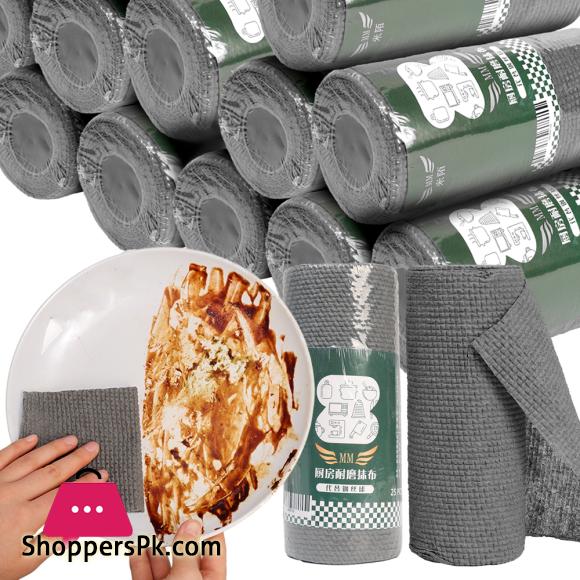 Disposable Non-woven Dish Cloth Absorbent Paper Towel Kitchen Cleaning Supplies Rag Creative Lazy Rag Disposable Cleaning Cloth
