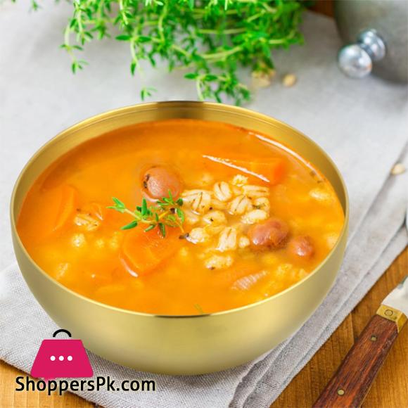 Gold Plated Stainless Steel Salad Bowl 22 CM