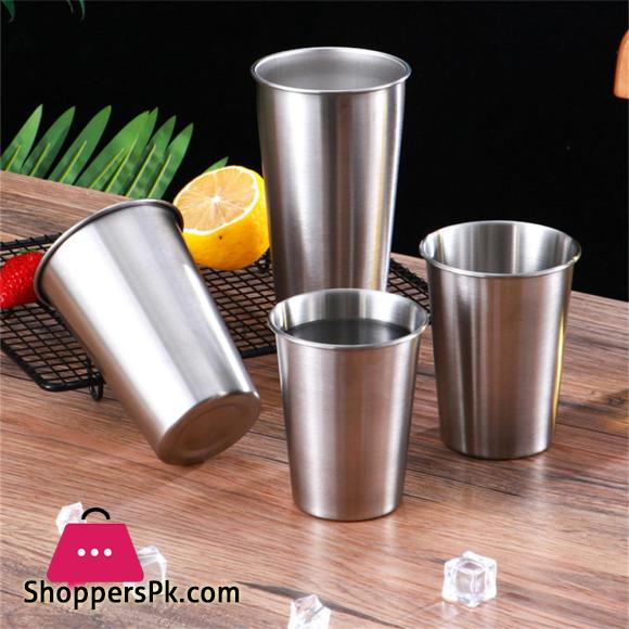 Golden Water Glass Stainless Steel Metal Glass Coffee Tumbler Drinking Coffee Tea Mug