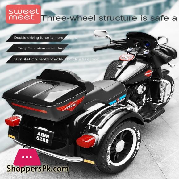 Harley-Davidson Childrens Motorcycle Electric Motorcycle 3 Wheel Rechargeable Three-Wheel Battery Bike