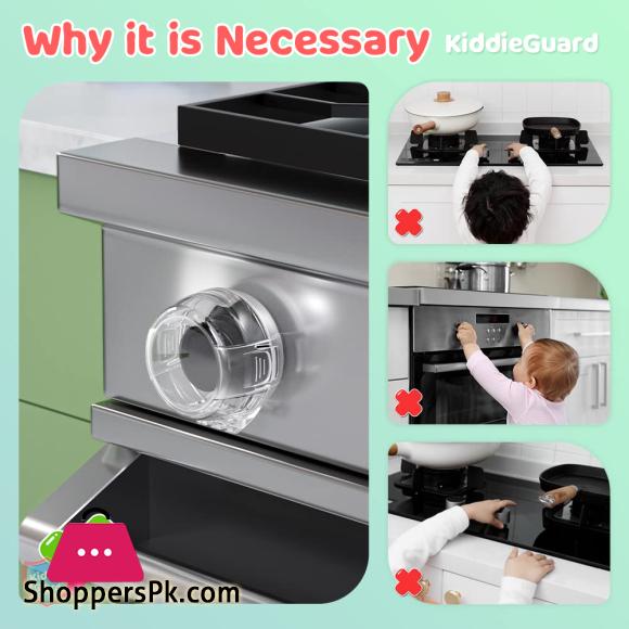 Kiddie Guard Child Protection Home Kitchen Oven Gas Cooker Button Knob Pack of 2