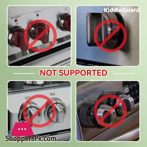 Kiddie Guard Child Protection Home Kitchen Oven Gas Cooker Button Knob Pack of 2