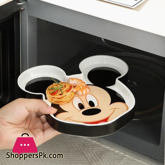 Disney Mickey & Minnie Ceramic Dish Cute Cartoon Meal Tray Microwave Oven Resistant Fruit Plate