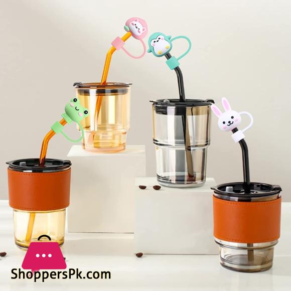 Straw Cover Silicone Straw Cover Cartoon