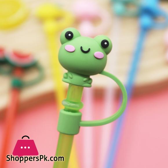 Straw Cover Silicone Straw Cover Cartoon