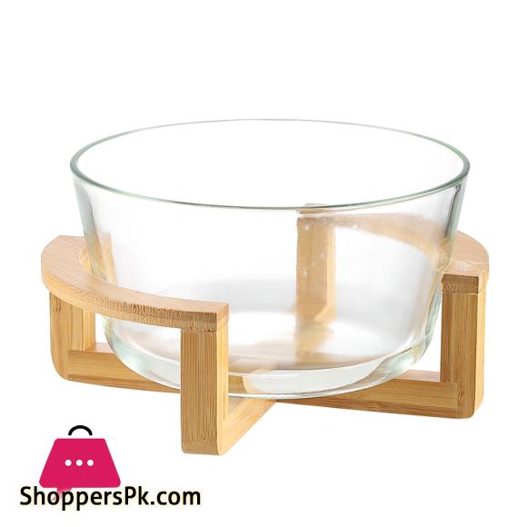 Nordic Simple Fruit Bowl Glass Salad Bowl (Large)