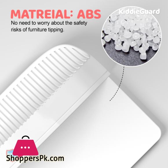 Kiddie Guard Baby Safety Lock Anti Tip Wall Holder For Furniture Children Protection Furniture Baby Security Wall Strap Kids Safety - Pack of 2