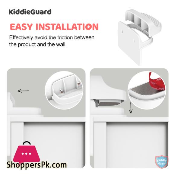 Kiddie Guard Baby Safety Lock Anti Tip Wall Holder For Furniture Children Protection Furniture Baby Security Wall Strap Kids Safety - Pack of 2