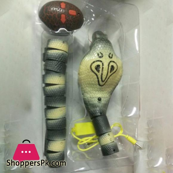 RC infrared Remote Control Snake And Egg Rattlesnake Animal Trick Terrifying - Stripe