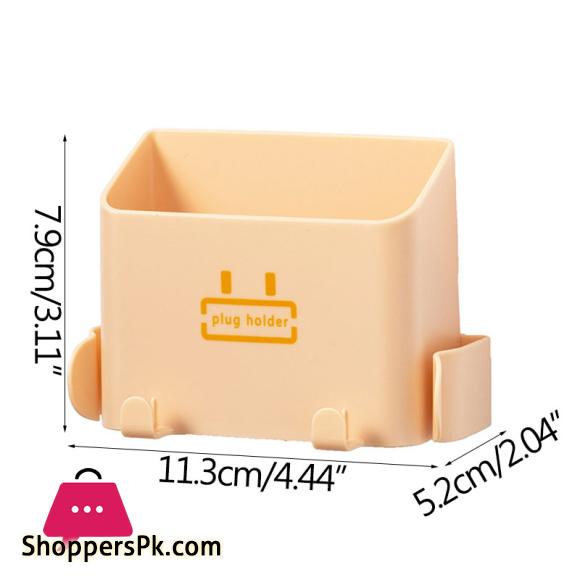 Wall-Mounted Storage Box Storage Rack Shelf Organizer Hooks Remote Control Mobile Phone Holder