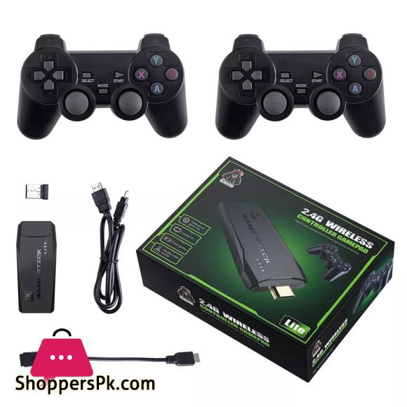 Wireless Retro Game Console, Plug and Play Video Game Stick Built in 10000+ Games,9 Classic Emulators, 4K High Definition HDMI Output for TV with Dual 2.4G Wireless