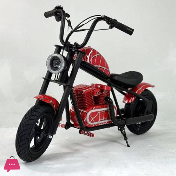 kids Electric 24V 180W Scooter Mini Harley Electric Scooter Electric Fat Tire Scooter 5-12 Years Kids Smoke Option