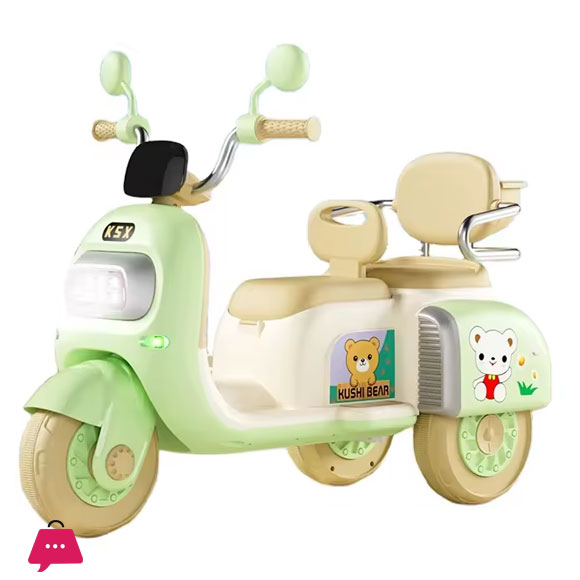 Kids Multi-Functional Electric Double Seater Rechargeable Bike 2-8 Years Kids
