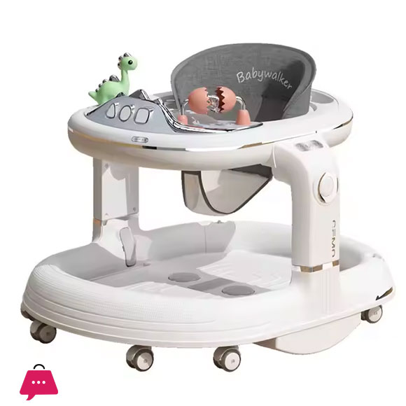 New Design 4 in 1 Multifunction Baby Walker with Music Light Baby Walker Anti-o-leg Childrens Trolley Variable Swing Horse